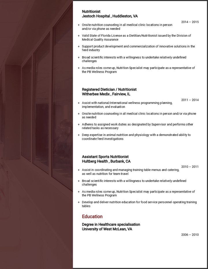 Registered Dietitian Nutritionist #2 Registered Dietitian Nutritionist #2